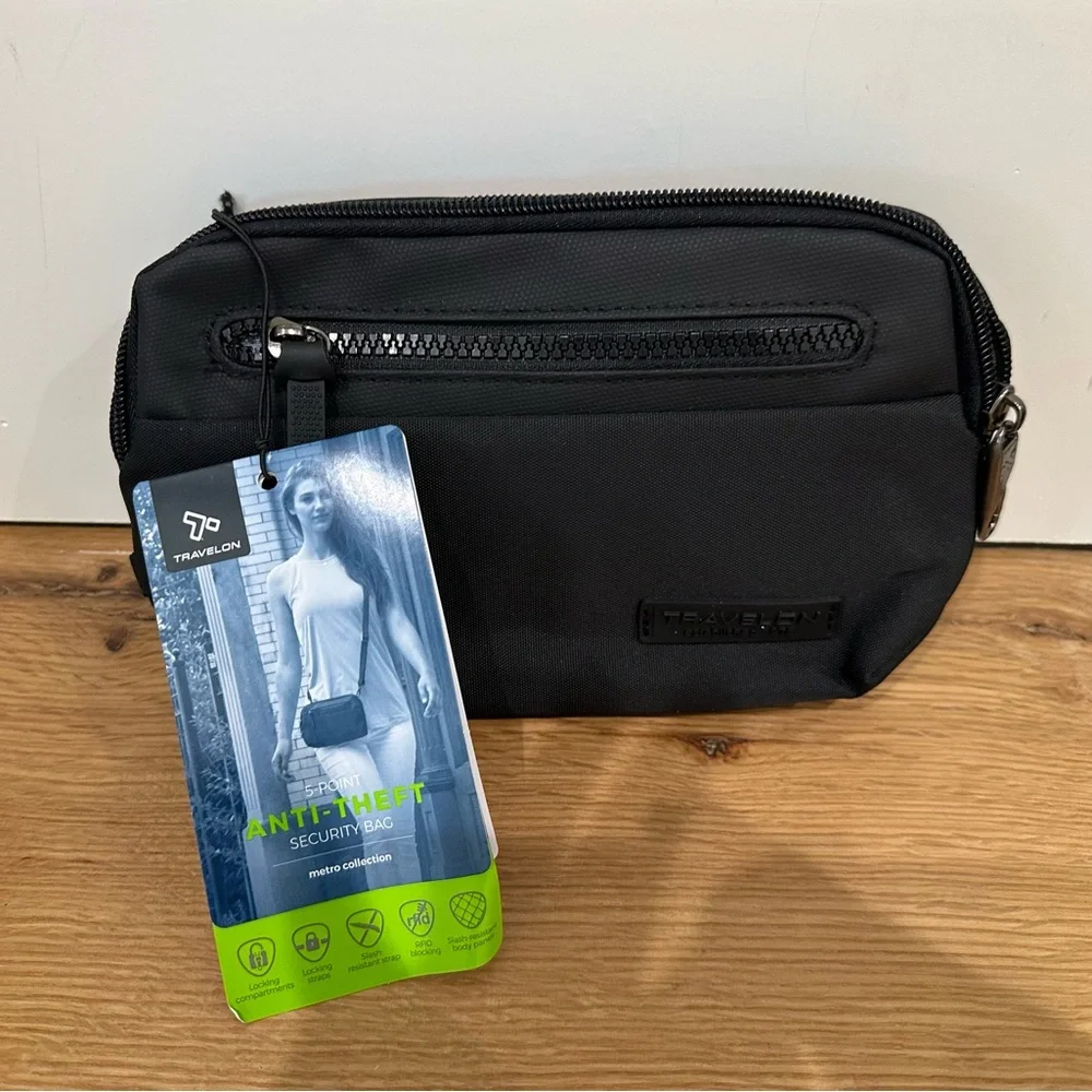 Travelon Anti-Theft Metro Convertible Small Crossbody - Picture 1 of 3